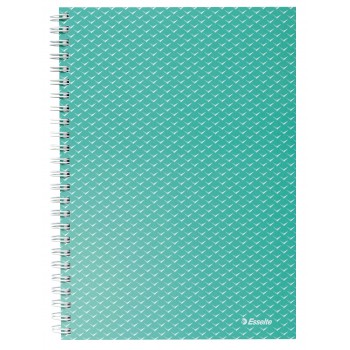 Caiet birou spira a5 80 file dictando verde coperta carton colour'breeze esselte