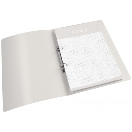 Caiet mecanic a4 2 inele 25mm/32mm cop flex galben chihlimbaritmetica cosy leitz