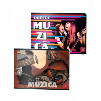 Caiet muzica 24 file color pigna