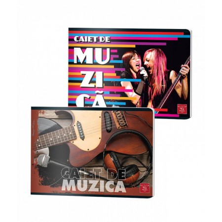 Caiet muzica 24 file color pigna