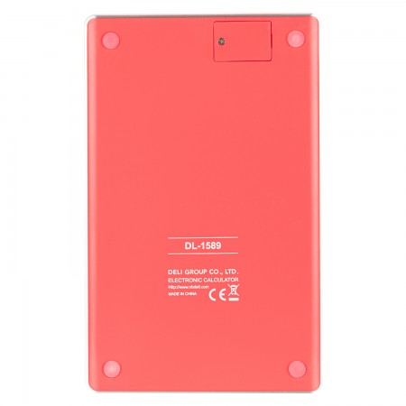 Calculator birou 12dig modern rosu deli