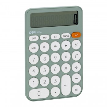 Calculator birou 12dig plastic fashion em124 vernil deli