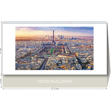 Calendar birou orasele lumii 13 file 213 x 110 mm ego
