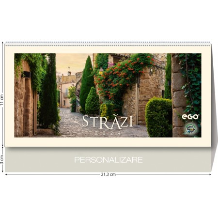 Calendar birou strazi 13 file 213 x 110 mm ego