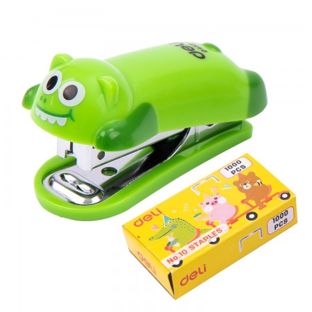 Capsator 12 coli nr.10 mini modele animale + capse deli Capsator 12 coli nr.10 mini modele animale + capse deli