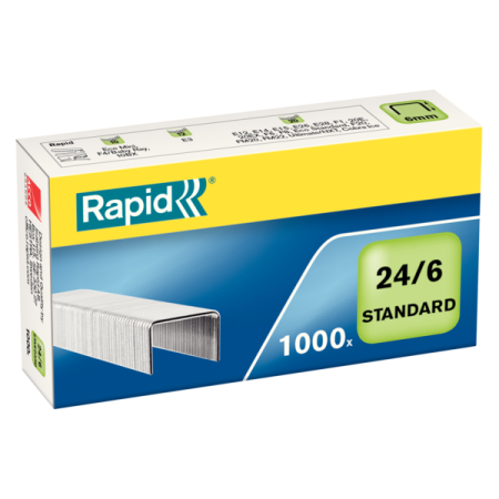 Capse 24/6 20 coli 1000/cut standard rapid