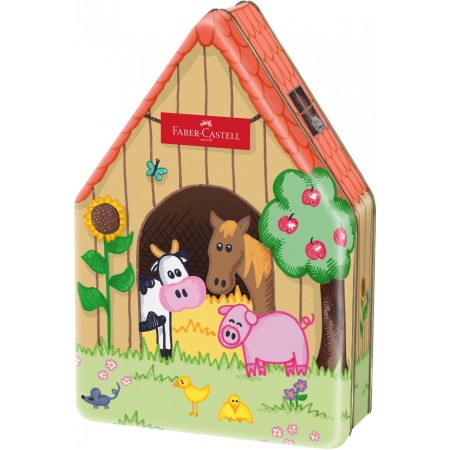 Carioca 18 culori ferma animalelor connector faber-castell