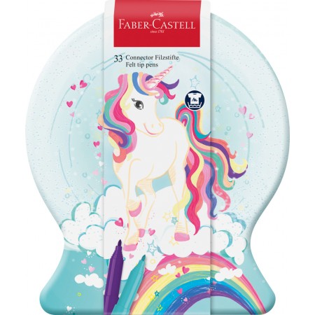 Carioca 33 culori unicorni 2023 connector faber-castell Carioca 33 culori unicorni 2023 connector faber-castell