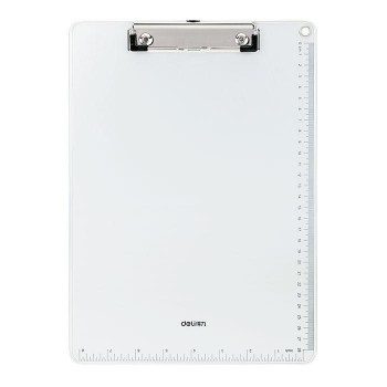 Clipboard simplu metal cu rigla deli