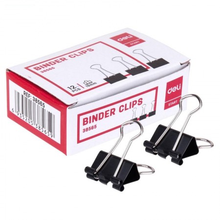 Clips hartie 19mm 12 buc/cut. carton deli