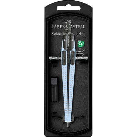 Compas quick-set grip bleu sky faber-castell