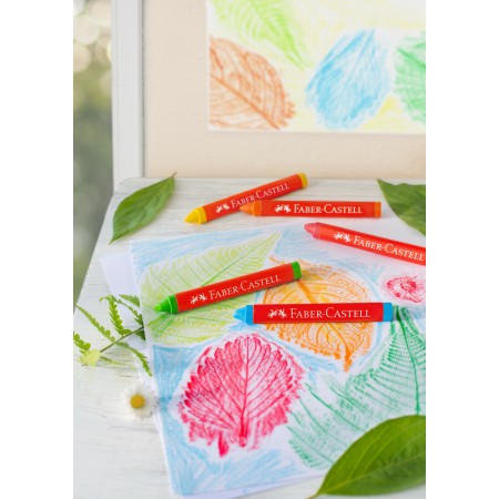 Creioane cerate triunghiulare 12 culori faber-castell