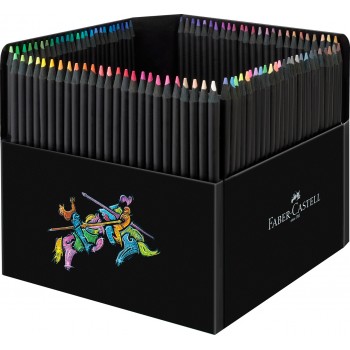 Creioane colorate 100 culori black edition faber-castell
