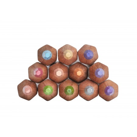 Creioane colorate 12 culori cutie metal derwent academy Creioane colorate 12 culori cutie metal derwent academy