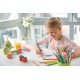 Creioane colorate 12 culori grip 2001 faber-castell