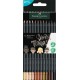 Creioane colorate 12 culori skin tones black edition faber-castell Creioane colorate 12 culori skin tones black edition faber-castell