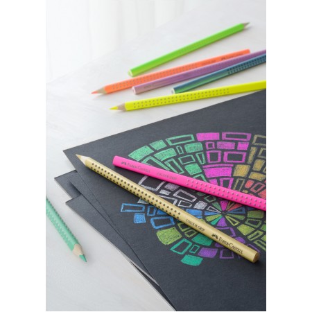 Creioane colorate 12 culori speciale grip faber-castell Creioane colorate 12 culori speciale grip faber-castell