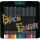 Creioane colorate 24 culori black edition cutie metal faber-castell Creioane colorate 24 culori black edition cutie metal faber-castell