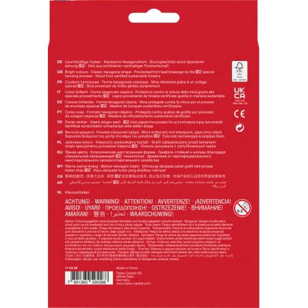 Creioane colorate 36+3+1 culori eco faber-castell