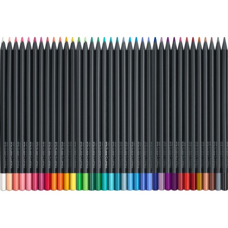 Creioane colorate 36 culori black edition faber-castell