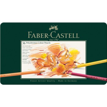 Creioane colorate 36 culori polychromos faber-castell