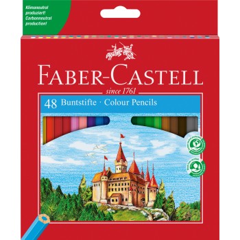 Creioane colorate 48 culori eco l faber-castell