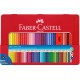 Creioane colorate 48 culori cutie metal grip 2001 faber-castell