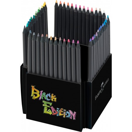 Creioane colorate 50 culori black edition faber-castell