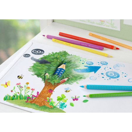 Creioane colorate 6 culori grip 2001 faber-castell Creioane colorate 6 culori grip 2001 faber-castell
