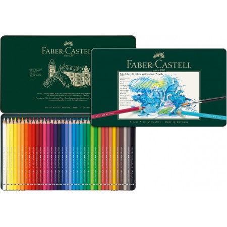Creioane colorate acuarela 36 culori a. durer faber-castell