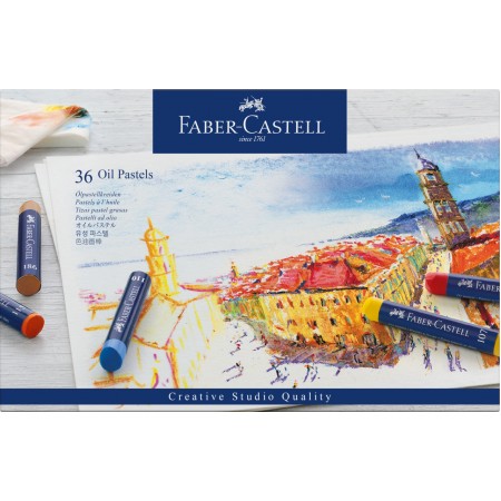Creioane ulei pastel 36 culori faber-castell
