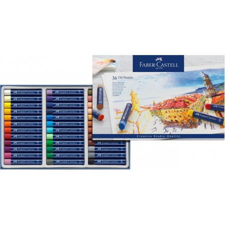 Creioane ulei pastel 36 culori faber-castell