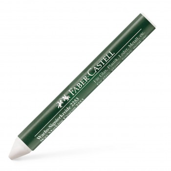 Creion cerat 2253 suprafete lucioase alb faber-castell