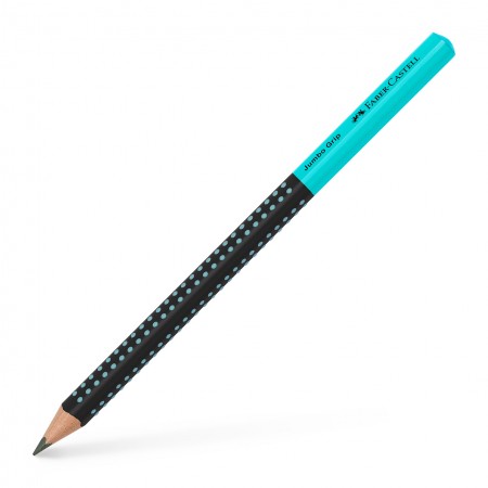 Creion grafit b jumbo grip two tone negru-turcoaz 2022 faber-castell Creion grafit b jumbo grip two tone negru-turcoaz 2022 faber-castell