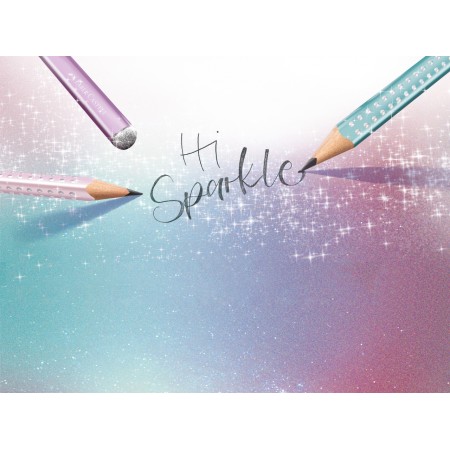 Creion grafit b sparkle jumbo rose 2023 faber-castell Creion grafit b sparkle jumbo rose 2023 faber-castell