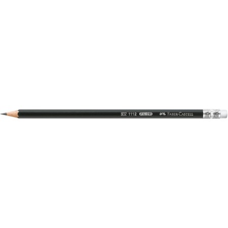 Creion grafit hb cu guma 1112 faber-castell