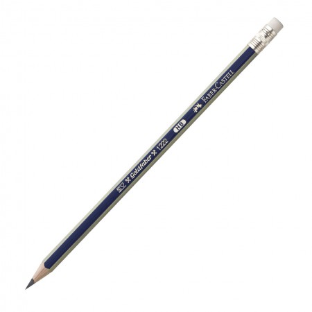 Creion grafit hb cu guma goldfaber 1221 faber-castell
