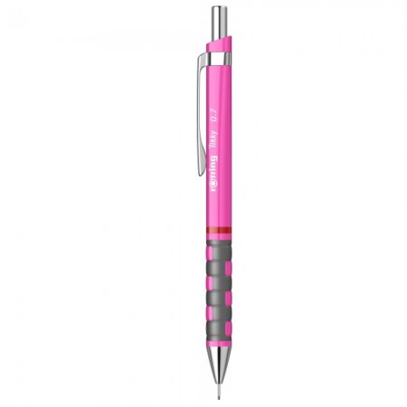 Creion mecanic 0.7mm tikky 3 roz neon rotring