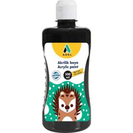 Culoare acrilic neagra 500 ml adel