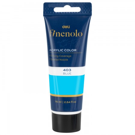 Culori acrilice 75ml albastru deli