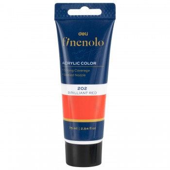 Culori acrilice 75ml rosu deli
