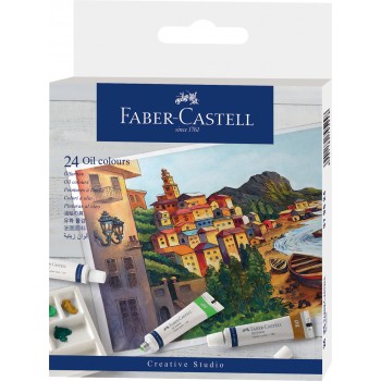 Culori uleiuri 24 culori 9 ml faber-castell
