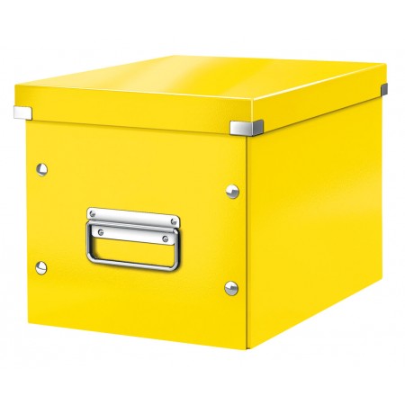 Cutie click&store medie cub galbena leitz