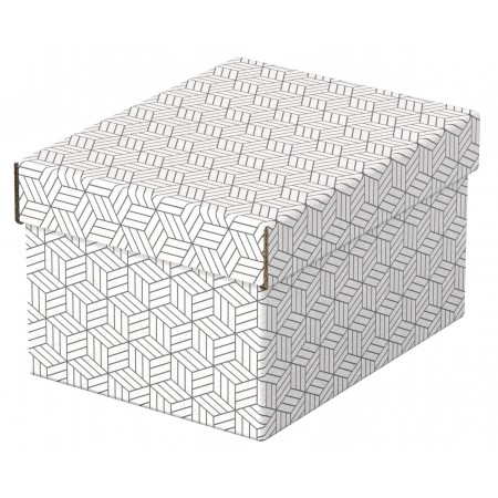 Cutie depozitare cu capac 25 x 20 x 15 cm alba recycled esselte