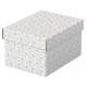 Cutie depozitare cu capac 25 x 20 x 15 cm alba recycled esselte