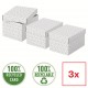 Cutie depozitare cu capac 25 x 20 x 15 cm alba recycled esselte