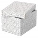 Cutie depozitare cu capac 25 x 20 x 15 cm alba recycled esselte