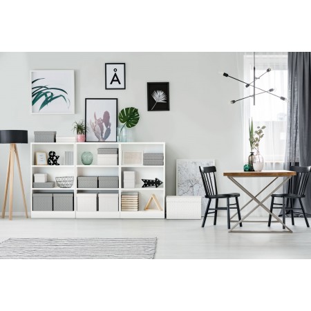 Cutie depozitare cu capac 36 x 26 x 10 cm gri recycled esselte