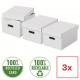 Cutie depozitare cu capac 36 x 26 x 20 cm alba recycled fsc 3/set esselte Cutie depozitare cu capac 36 x 26 x 20 cm alba recycled fsc 3/set esselte
