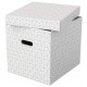 Cutie depozitare cu capac 36 x 32 x 31cm alba recycled fsc 3/set esselte Cutie depozitare cu capac 36 x 32 x 31cm alba recycled fsc 3/set esselte
